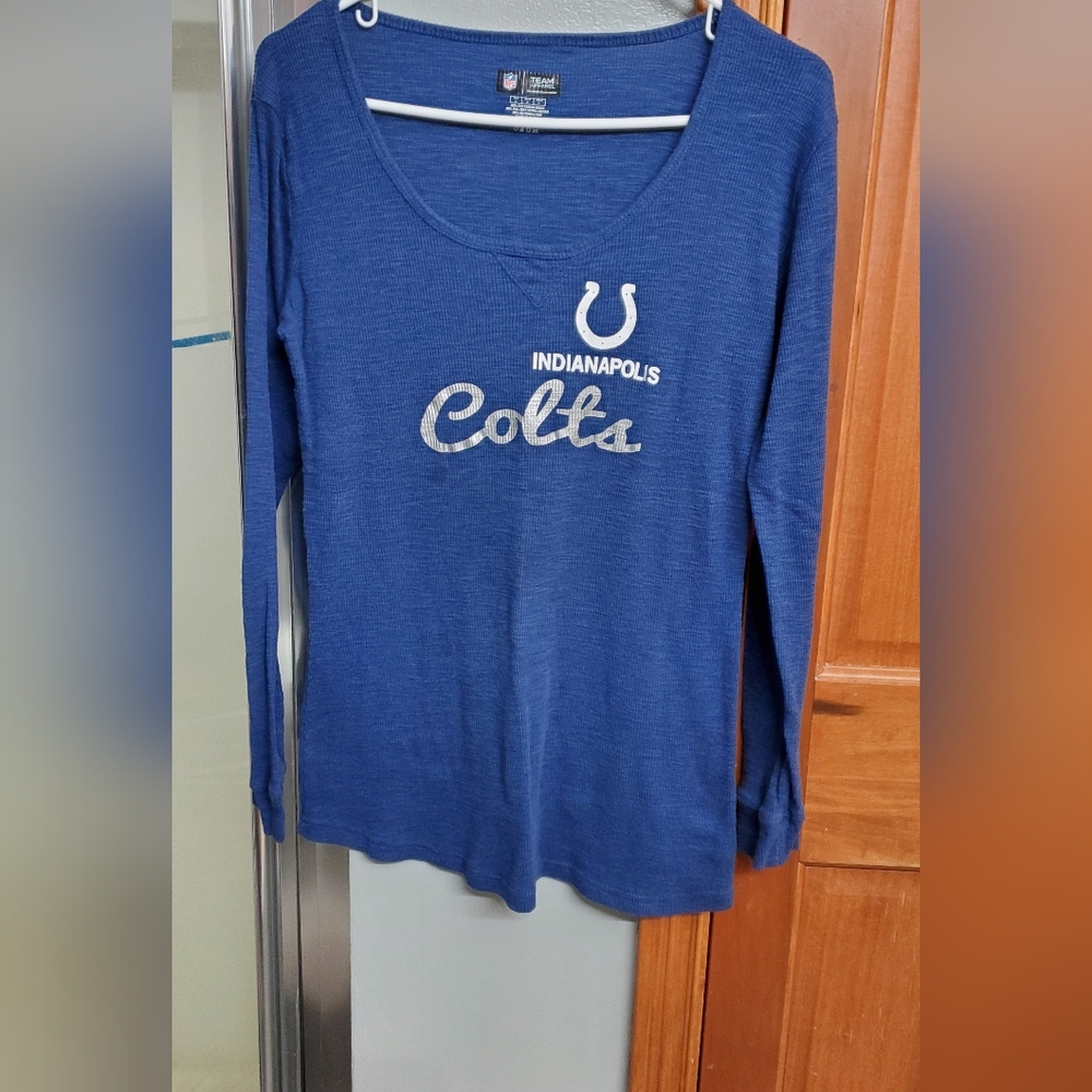 NFL Team Apparel Indianapolis Colts Blue Long Sleeve Shirt